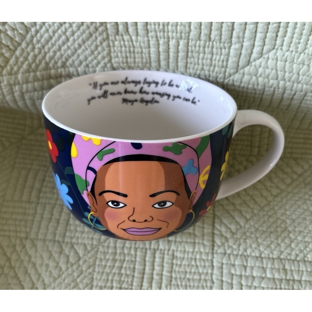 Maya Angelou Large Coffee Mug "If you are trying to be Normal"  Kikkerland New